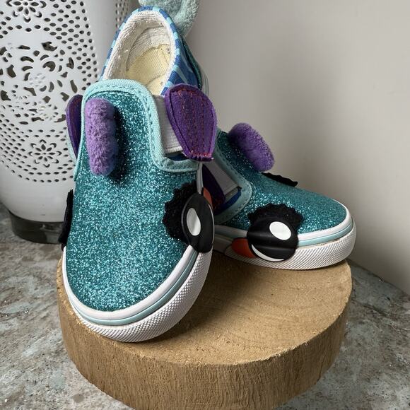 Vans Kid’s Sparkle Fish Slip On Size U.S. 7 UK 6.5 EU 23.5